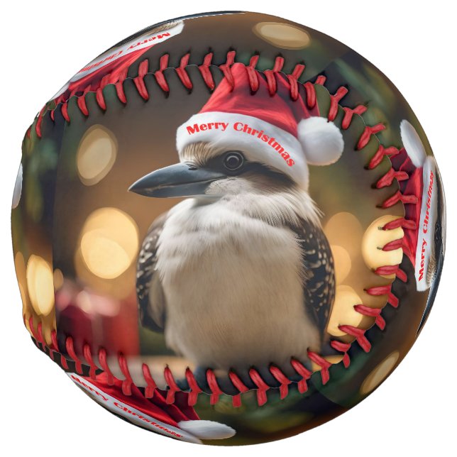 Balle De Softball "Joie de Noël des Kookaburras" (Devant droit)