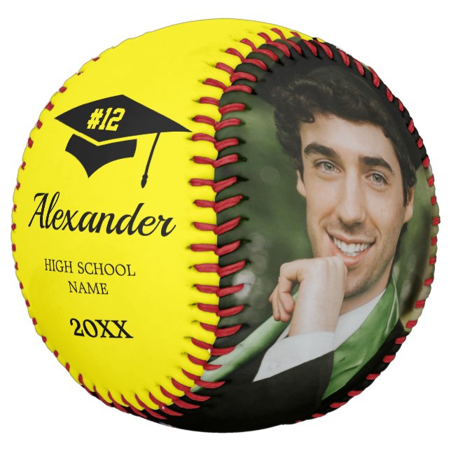 Balle De Softball Joueur de softball au lycée de deuxième année Phot (Incliné)