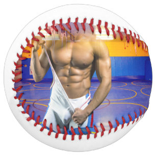 Balle De Softball La bosse musculaire de l'homme musclé de SlipperyJ