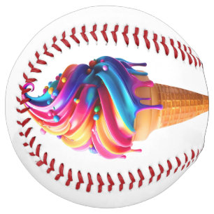 Balle De Softball Le cône de glace classique de SlipperyJoe's vibran