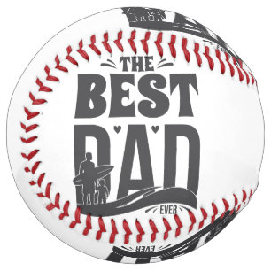 Balle De Softball Le Meilleur Papa du Monde - Père et Enfant