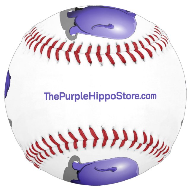 Balle De Softball Le Softball Hippo violet (Devant)