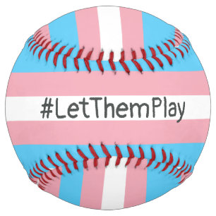 Balle De Softball #Let'ThemPlay Drapeau Transgenre Athlètes