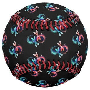 Balle De Softball L'infini avec des libellules lumineuses