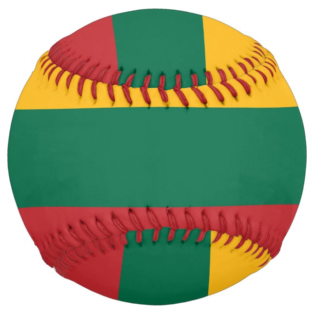 Balle De Softball Lithuania Flag (Devant)
