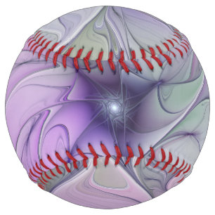 Balle De Softball Magnifique beauté moderne abstraite fleur d'art fr
