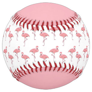 Balle De Softball Modèle Flamingo rose personnalisé tendance
