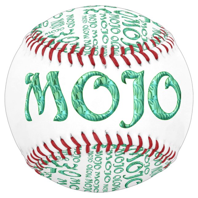 Balle De Softball Mojo green magic softball (Devant)
