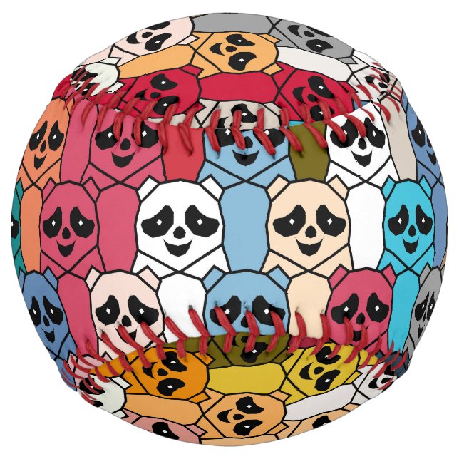 Balle De Softball Monster Panda (Devant)