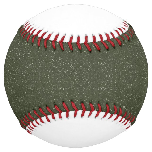 Balle De Softball Moss Green Texture Softball avec panneaux blancs (Devant)