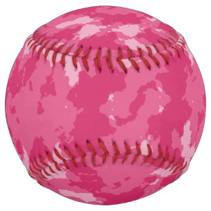 Balle De Softball Motif Camo rose