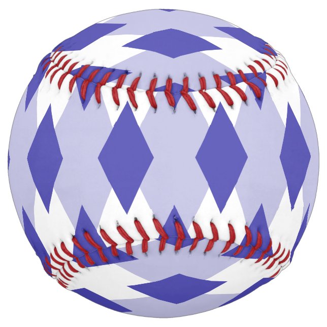 Balle De Softball Motif carreaux argyle_4A46B0 (Devant)