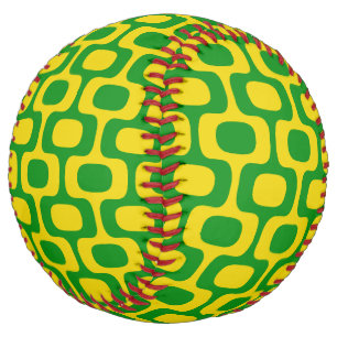 Balle De Softball Motif du trottoir d'Ipanema, Motif de plage, Brési