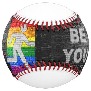 Balle De Softball Mur de briques Sois Toi SlipperyJoe's personnage b