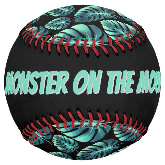 Balle De Softball Mysterious Monstera (personalize)
