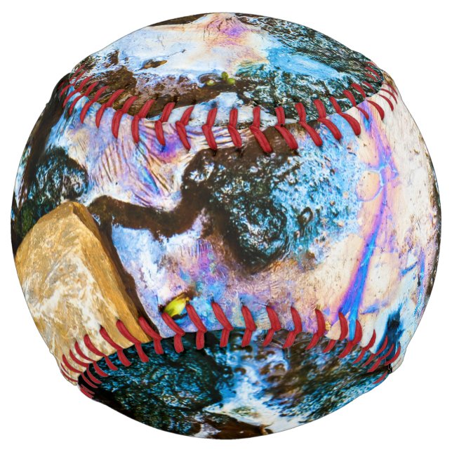 Balle De Softball nature abstraite eau morte (Devant)