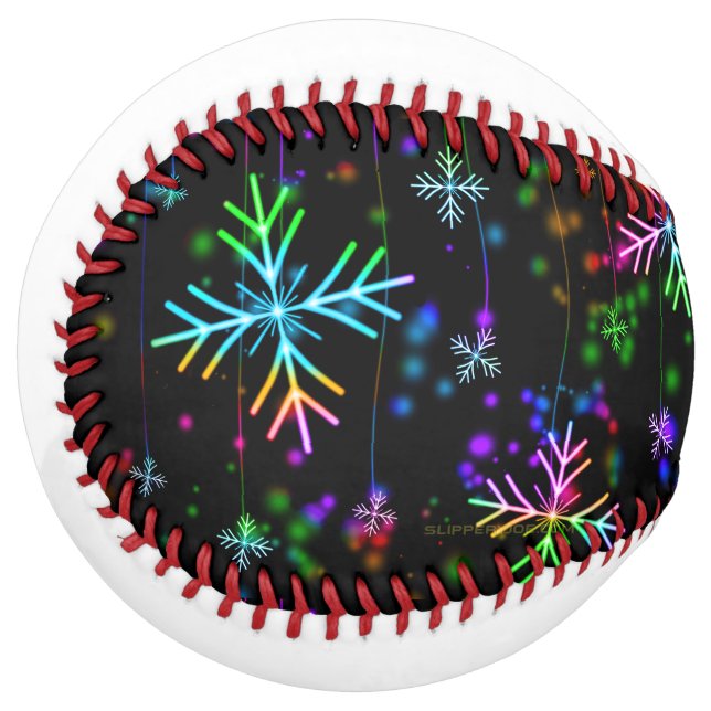Balle De Softball Noël tomber diverses couleurs néon flacons de neig (Devant gauche)