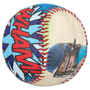 Balle De Softball Nom d'équipe personnalisé WHAM Numéro Photo