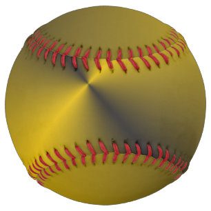 Balle De Softball Or noir et vibrant