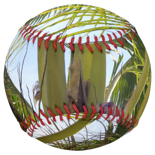 Balle De Softball Palmes tropicales (Devant)