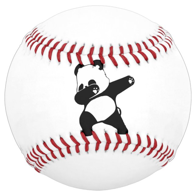 Balle De Softball Panda qui dab, Panda drôle danse dab (Devant)