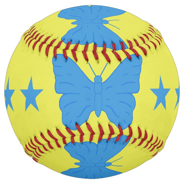 Balle De Softball Patriotic Softball with flag of Bady Bassit (Dos)