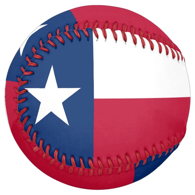 Balle De Softball Patriotic Softball with flag of Texas USA (Devant gauche)