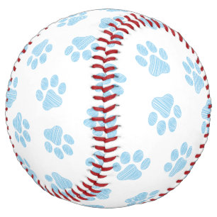 Balle De Softball Patrouilles de Doodle, Paws de Chien, Paws Bébés B