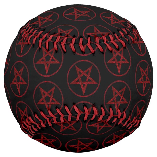 Balle De Softball Pentagram Red Devil (Devant)