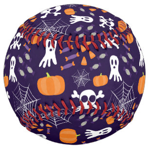 Balle De Softball Personnages amusants et effrayants d'Halloween