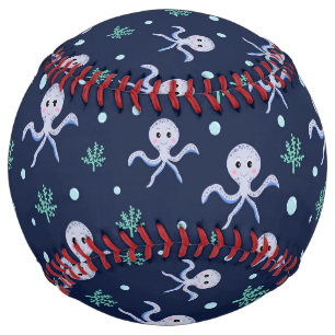 Balle De Softball Poulpe sous la mer motif pour enfants