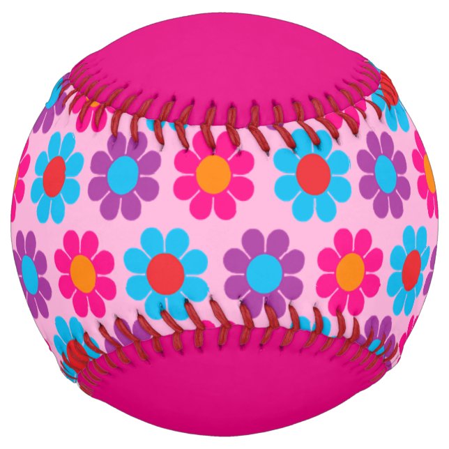 Balle De Softball Pouvoir des Fleurs (Devant)