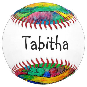 Balle De Softball Rainbow Cat Softball