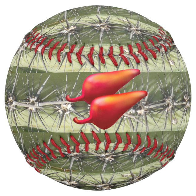 Balle De Softball Red Chili Peppers cactus softball (Devant)