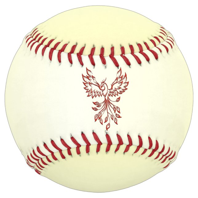 Balle De Softball Red Phoenix Rises (Devant)