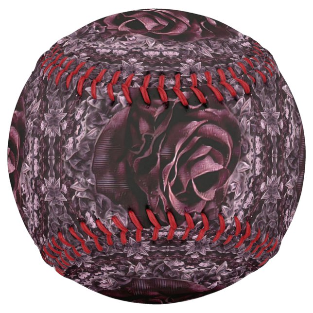 Balle De Softball Rose Mandala (Devant)