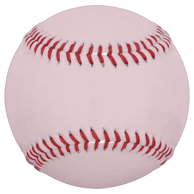 Balle De Softball Rose pastel solide (Devant)