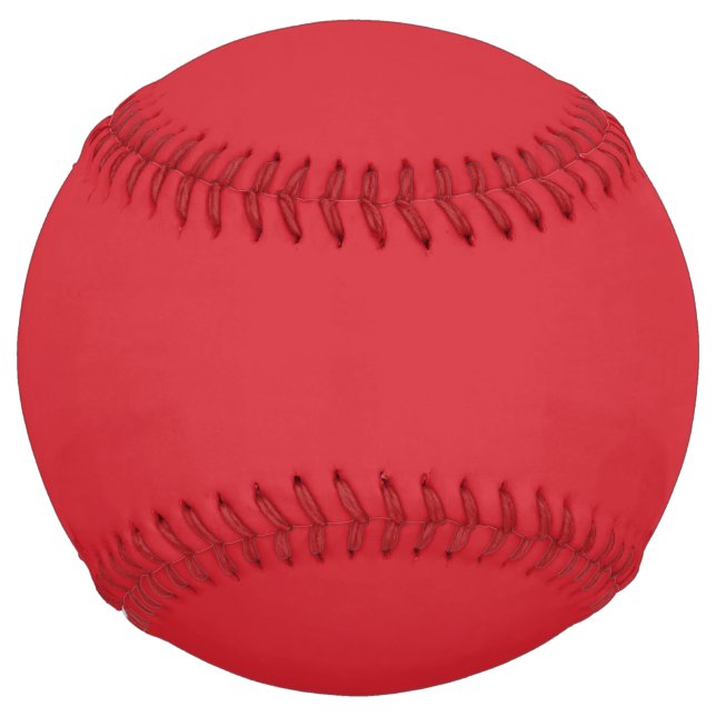 Balle De Softball rouge Amaranthe (couleur solide)  (Devant)