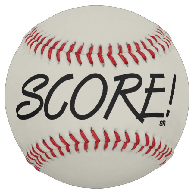 Balle De Softball Score gris softball (Devant)