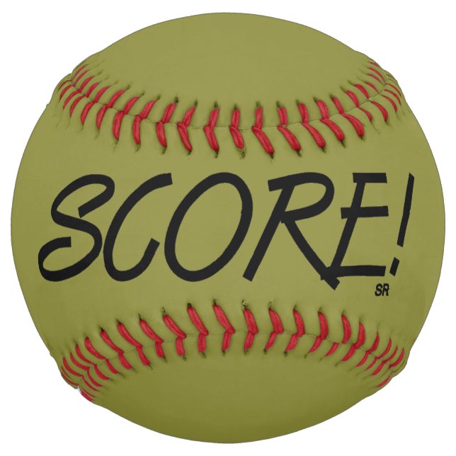 Balle De Softball Score kaki softball (Devant)