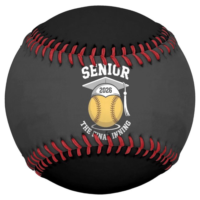 Balle De Softball Senior The Final Inning 2026 Softball Graduation (Devant)