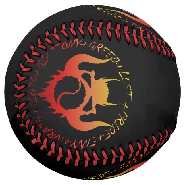 Balle De Softball Sept péchés mortels softball (Devant gauche)