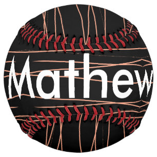 Balle De Softball Simple monogramme ajouter votre nom lettre man min