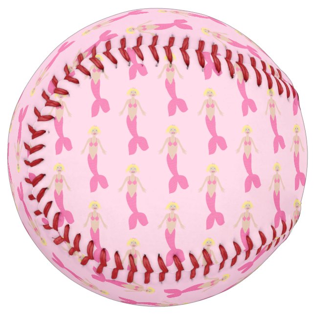 Balle De Softball Sirène D'Imaginaire Rose (Devant gauche)