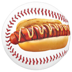 Balle De Softball SlipperyJoe's hot dog niché doucement pain jaune v