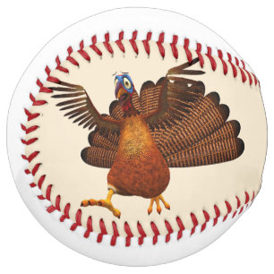 Balle De Softball SlipperyJoe's Thanksgiving gobble de manière respo