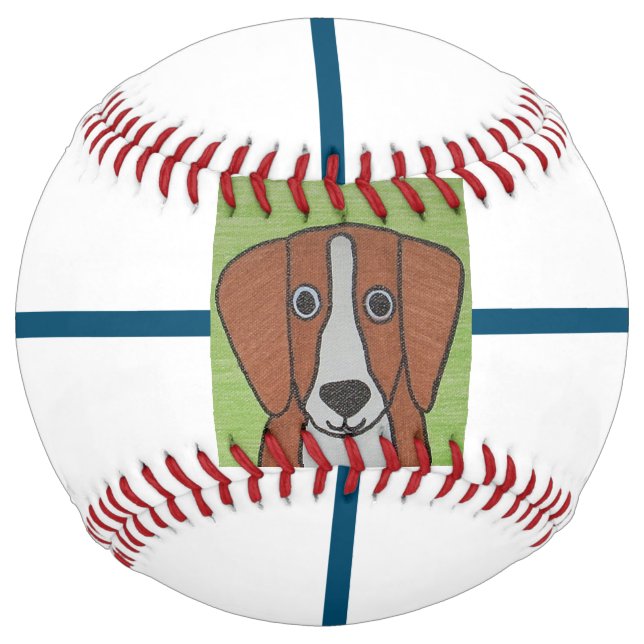 Balle De Softball Softball Beagle (Devant)