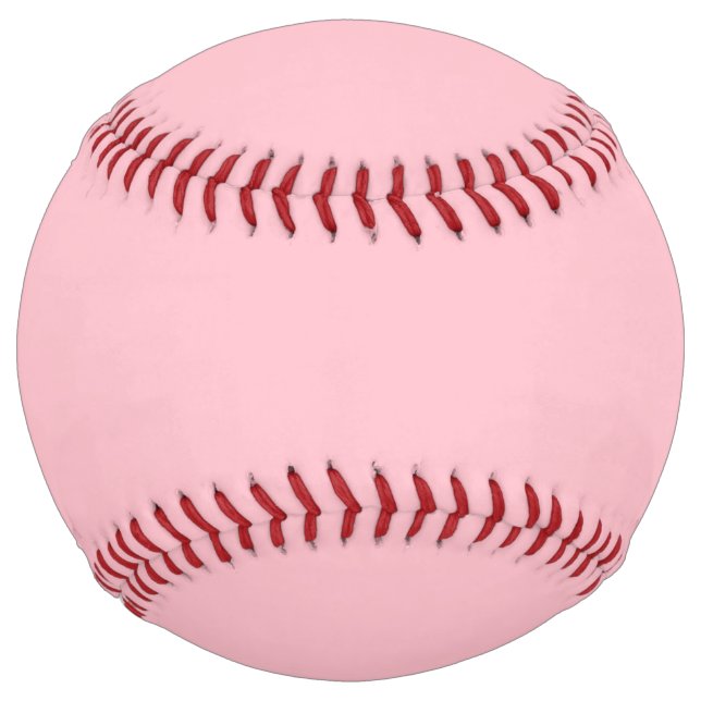 Balle De Softball Softball couleur rose solide (Devant)