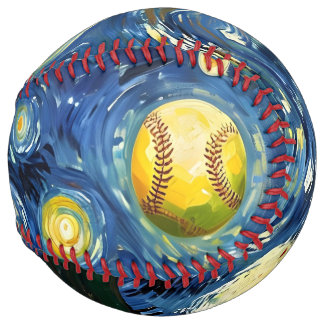 Balle De Softball Softball de nuit étoilé