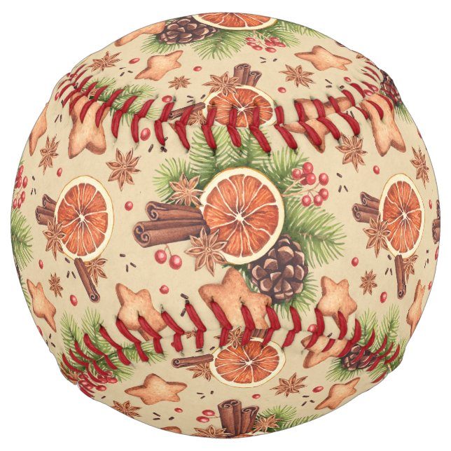 Balle De Softball Softball Holiday Spice (Devant)